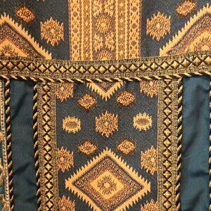 Turquoise embroidered kaftan